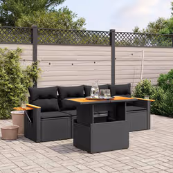 VidaXL 3273393 set mobili da esterno Nero - Vista aggiuntiva 2