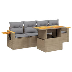 VidaXL 3273397 set mobili da esterno Grigio chiaro