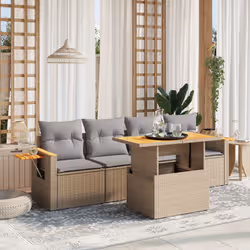 VidaXL 3273397 set mobili da esterno Grigio chiaro - Vista aggiuntiva 2
