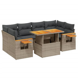 VidaXL 3273419 set mobili da esterno Grigio scuro