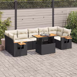 VidaXL 3273429 set mobili da esterno Crema, Bianco - Vista aggiuntiva 2