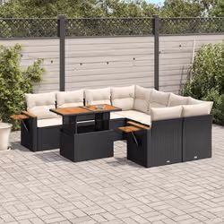 VidaXL 3273443 set mobili da esterno Crema, Bianco - Vista aggiuntiva 2