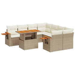 VidaXL 3273445 set mobili da esterno Crema, Bianco