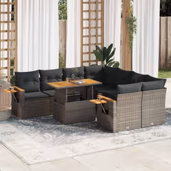 VidaXL 3273447 set mobili da esterno Grigio scuro - Vista aggiuntiva 2
