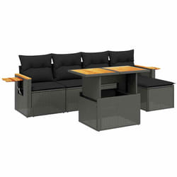 VidaXL 3273495 set mobili da esterno Grigio chiaro