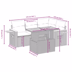 VidaXL 3273503 set mobili da esterno