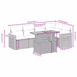 VidaXL 3273508 set mobili da esterno - Vista aggiuntiva 3