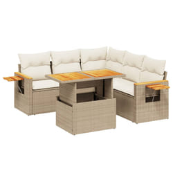 VidaXL 3273515 set mobili da esterno Crema, Bianco