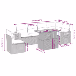 VidaXL 3273540 set mobili da esterno