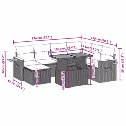 VidaXL 3273632 set mobili da esterno
