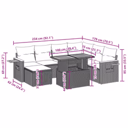 VidaXL 3273634 set mobili da esterno - Vista aggiuntiva 3