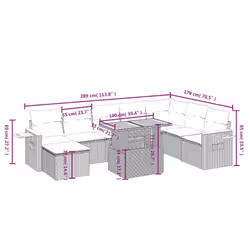 VidaXL 3273655 set mobili da esterno - Vista aggiuntiva 3