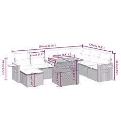 VidaXL 3273656 set mobili da esterno - Vista aggiuntiva 3