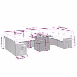 VidaXL 3273687 set mobili da esterno