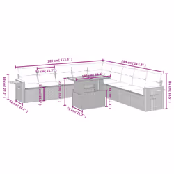 VidaXL 3273701 set mobili da esterno