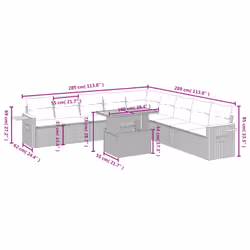 VidaXL 3273706 set mobili da esterno
