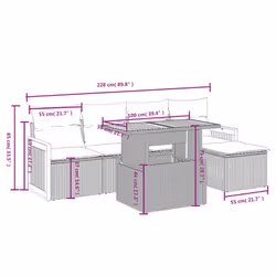 VidaXL 3273936 set mobili da esterno - Vista aggiuntiva 3
