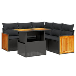 VidaXL 3273953 set mobili da esterno Nero