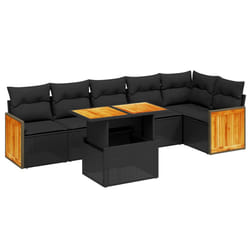 VidaXL 3273967 set mobili da esterno Nero