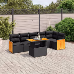 VidaXL 3273967 set mobili da esterno Nero - Vista aggiuntiva 2