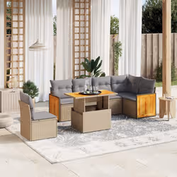 VidaXL 3273985 set mobili da esterno Grigio chiaro - Vista aggiuntiva 2