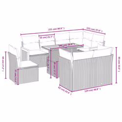 VidaXL 3274054 set mobili da esterno - Vista aggiuntiva 3