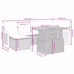 VidaXL 3274058 set mobili da esterno - Vista aggiuntiva 2