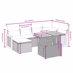 VidaXL 3274059 set mobili da esterno - Vista aggiuntiva 3