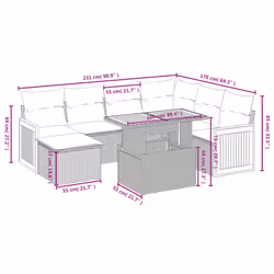 VidaXL 3274072 set mobili da esterno