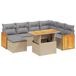 VidaXL 3274076 set mobili da esterno Grigio chiaro