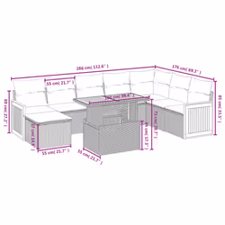 VidaXL 3274093 set mobili da esterno