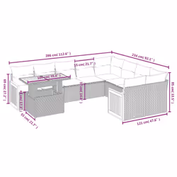 VidaXL 3274125 set mobili da esterno - Vista aggiuntiva 3