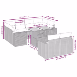 VidaXL 3274593 set mobili da esterno - Vista aggiuntiva 3