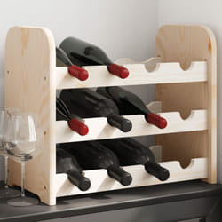 Vidaxl - Portavini 43x25x37 cm in Legno Massello di Pino 80118
