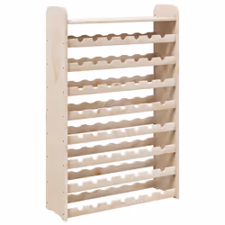 Portavini con Pannello Superiore 72,5x25x111,5 cm Massello Pinocod mxl 116917 - Vista aggiuntiva 2