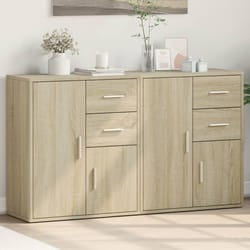 vidaXL Credenze 2 pz Rovere Sonoma 60x31x70 cm in Legno Multistrato