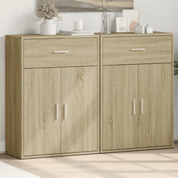 Credenze 2 pz Rovere Sonoma 60x30x84 cm in Legno Multistrato Vidaxl 264030