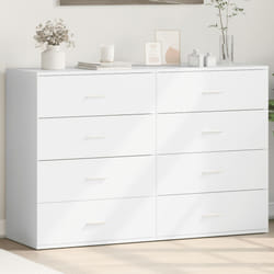 vidaXL Credenze 2 pz Bianche 60x39x80 cm in Legno Multistrato