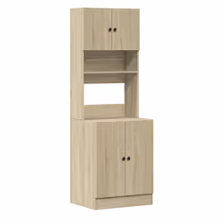 vidaXL Mobile da Cucina Rovere Sonoma 60x50x180 cm Legno Multistrato - Vista aggiuntiva 2