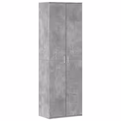 vidaXL Credenza Grigio Cemento 60x35x180 cm in Legno Multistrato - Vista aggiuntiva 2