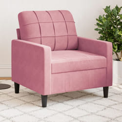 Vidaxl - Poltrona Rosa 60 cm Velluto 730878