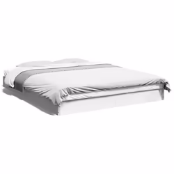 vidaXL Giroletto senza Materasso Bianco 160x200cm in Legno Multistrato - Vista aggiuntiva 2