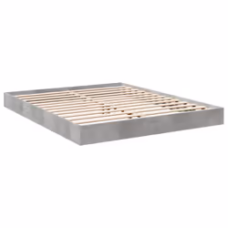vidaXL Giroletto Grigio Cemento 160x200 cm in Legno Multistrato - Vista aggiuntiva 3