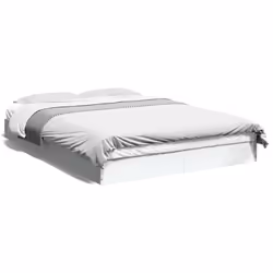 vidaXL Giroletto Bianco 140x200 cm in Legno Multistrato - Vista aggiuntiva 2