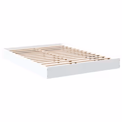 vidaXL Giroletto Bianco 140x200 cm in Legno Multistrato - Vista aggiuntiva 3