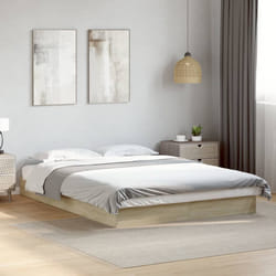 vidaXL Giroletto senza Materasso Rovere Sonoma 140x200cm in Truciolato