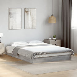 vidaXL Giroletto Grigio Sonoma 140x200 cm in Legno Multistrato