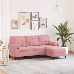 VidaXL 3278270 divano Rosa - Vista aggiuntiva 2