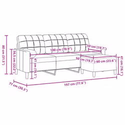 VidaXL 3278270 divano Rosa - Vista aggiuntiva 7