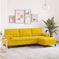 Questo divano a tre posti è il luogo ideale per chiacchierare, leggere, guardare la TV o semplicemente rilassarsi. È destinat ...